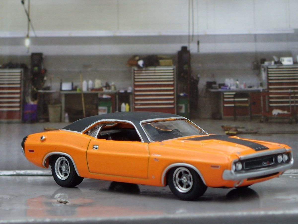1970 70 DODGE CHALLENGER RT RARE 1:64 SCALE COLLECTIBLE DIECAST MODEL CAR-Burning Rubber Toy Company