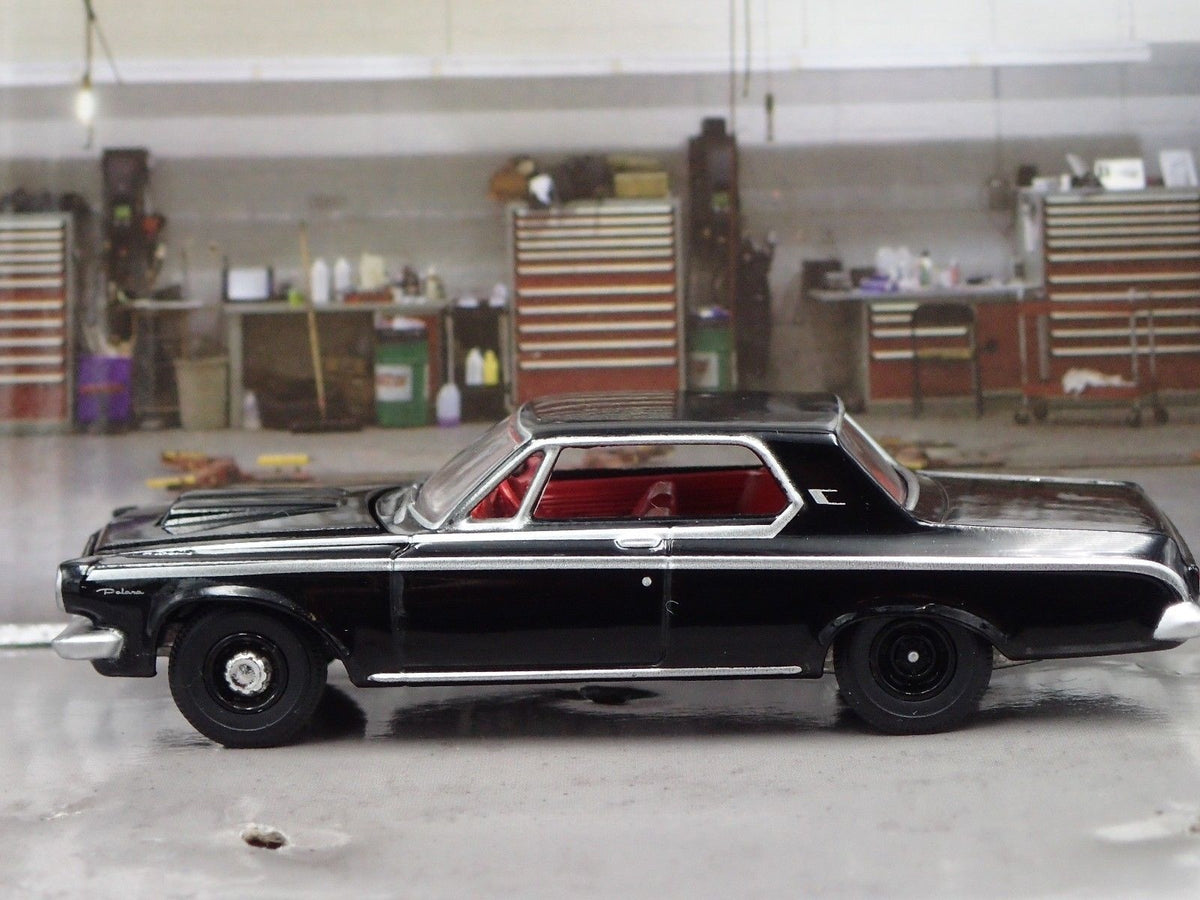 1963 DODGE POLARA MAX WEDGE 426 RARE 1/64 SCALE COLLECTIBLE DIECAST MODEL CAR-Burning Rubber Toy Company
