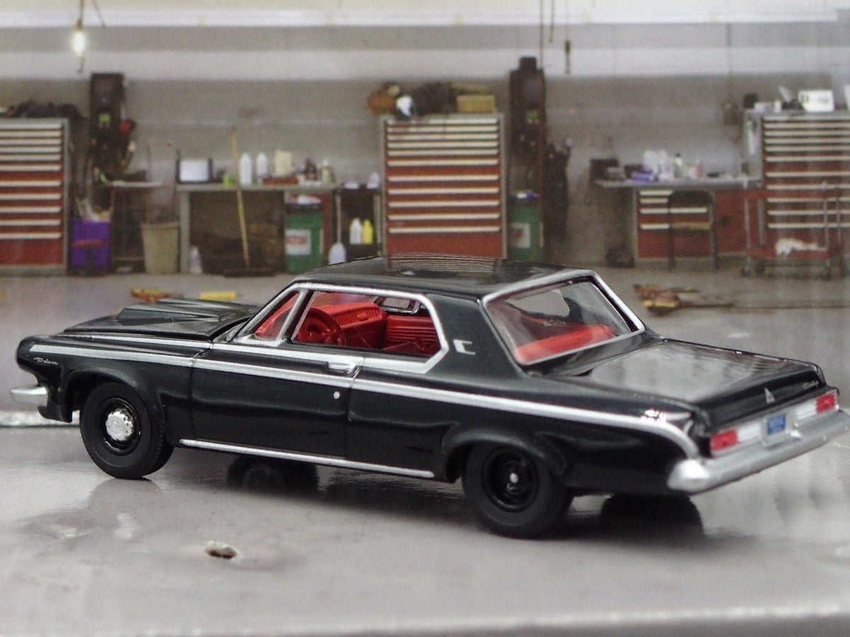 1963 DODGE POLARA MAX WEDGE 426 RARE 1/64 SCALE COLLECTIBLE DIECAST MODEL CAR-Burning Rubber Toy Company