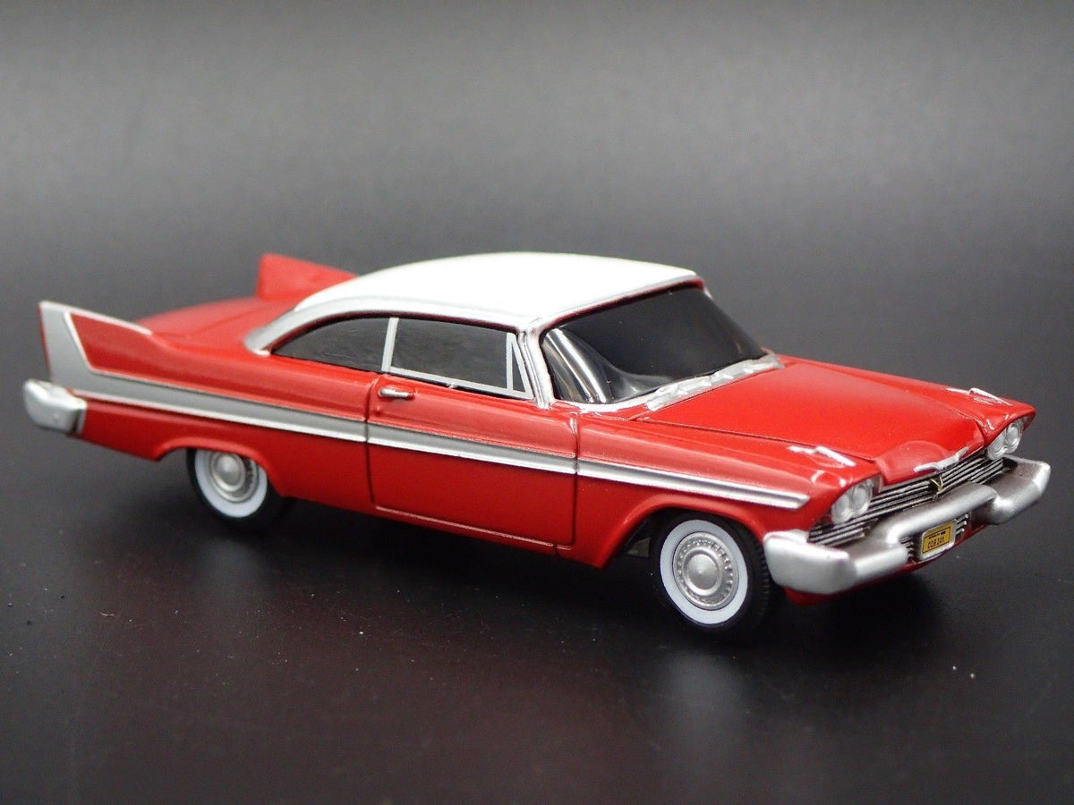 CHRISTINE 1958 58 PLYMOUTH FURY RARE 1/64 SCALE COLLECTIBLE DIECAST MODEL CAR-Burning Rubber Toy Company
