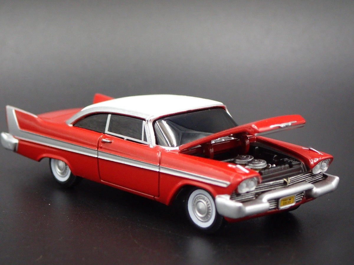 CHRISTINE 1958 58 PLYMOUTH FURY RARE 1/64 SCALE COLLECTIBLE DIECAST MODEL CAR-Burning Rubber Toy Company