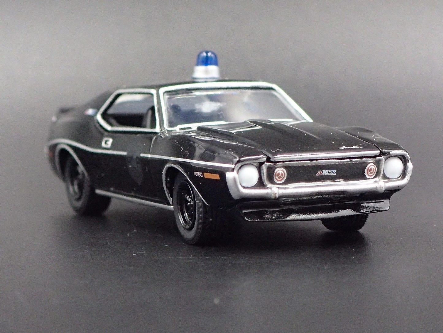 1971 71 AMC JAVELIN AMX POLICE CAR RARE 1:64 SCALE COLLECTIBLE DIECAST MODEL CAR