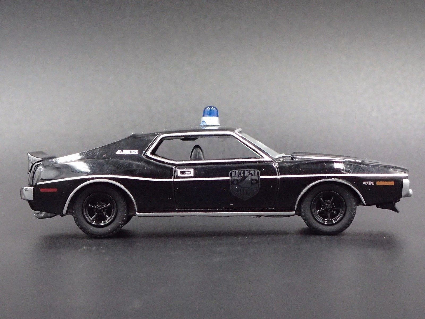 1971 71 AMC JAVELIN AMX POLICE CAR RARE 1:64 SCALE COLLECTIBLE DIECAST MODEL CAR