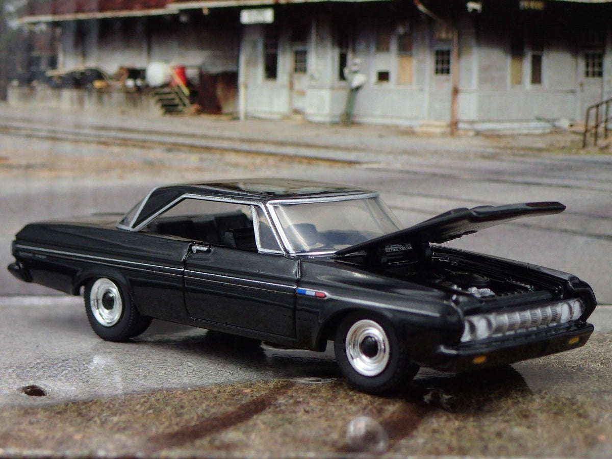 1964 64 PLYMOUTH SPORT FURY RARE 1/64 LIMITED EDITION COLLECTIBLE DIORAMA MODEL-Burning Rubber Toy Company