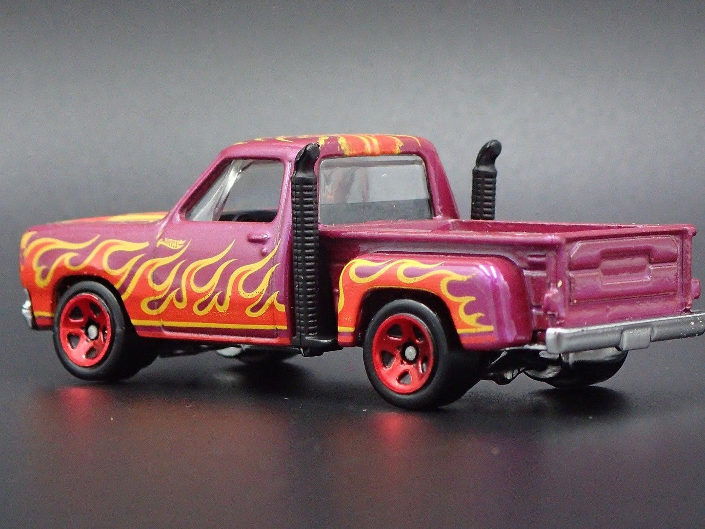1978 78 DODGE WARLOCK PICKUP TRUCK PURPLE 1/64 SCALE DIORAMA DIECAST MODEL CAR