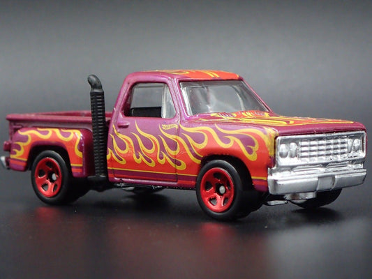 1978 78 DODGE WARLOCK PICKUP TRUCK PURPLE 1/64 SCALE DIORAMA DIECAST MODEL CAR