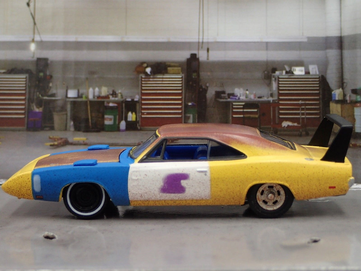 1969 DODGE CHARGER DAYTONA JOE DIRT 1/64 SCALE COLLECTIBLE DIECAST MODEL CAR-Burning Rubber Toy Company