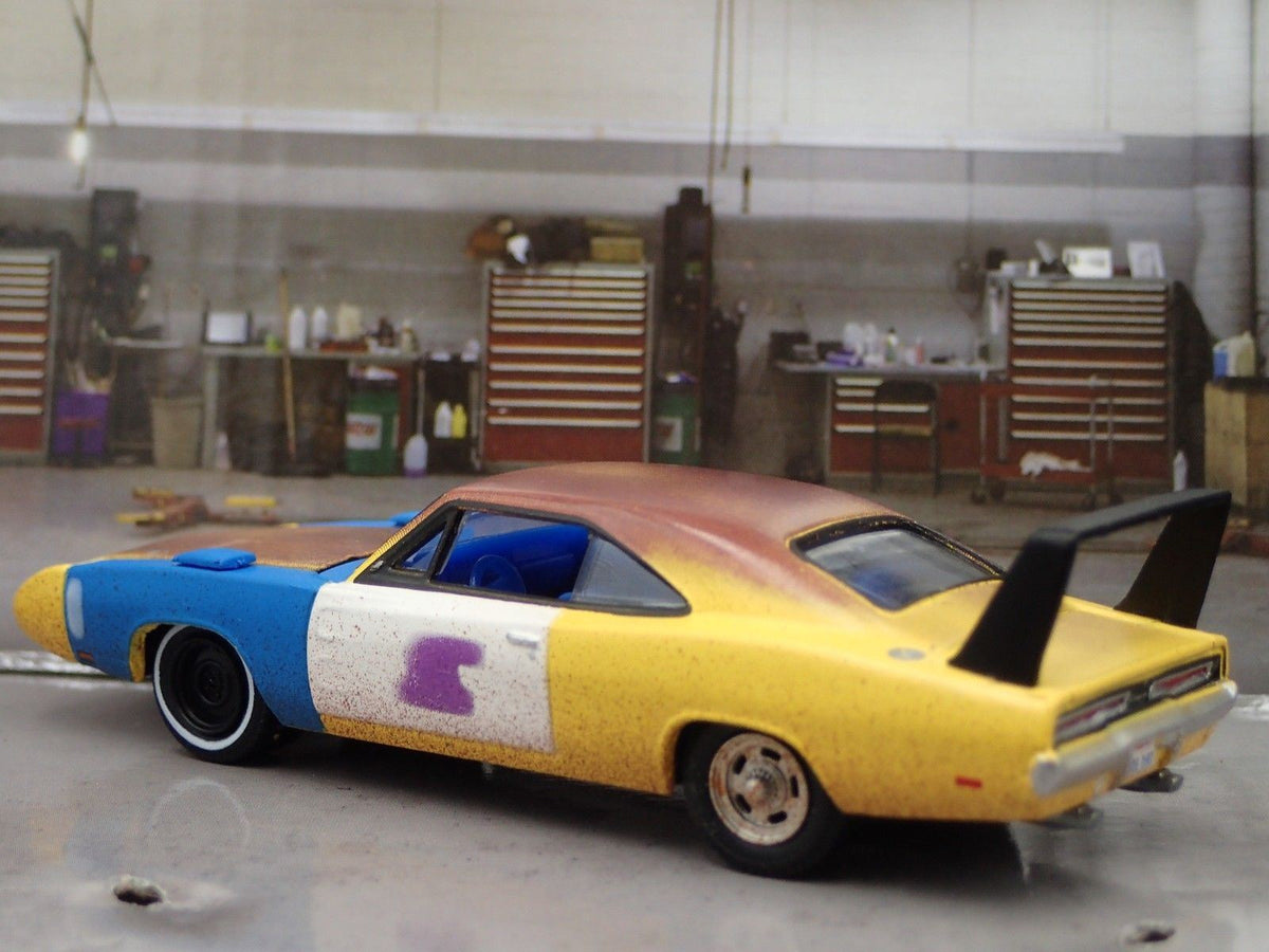 1969 DODGE CHARGER DAYTONA JOE DIRT 1/64 SCALE COLLECTIBLE DIECAST MODEL CAR-Burning Rubber Toy Company