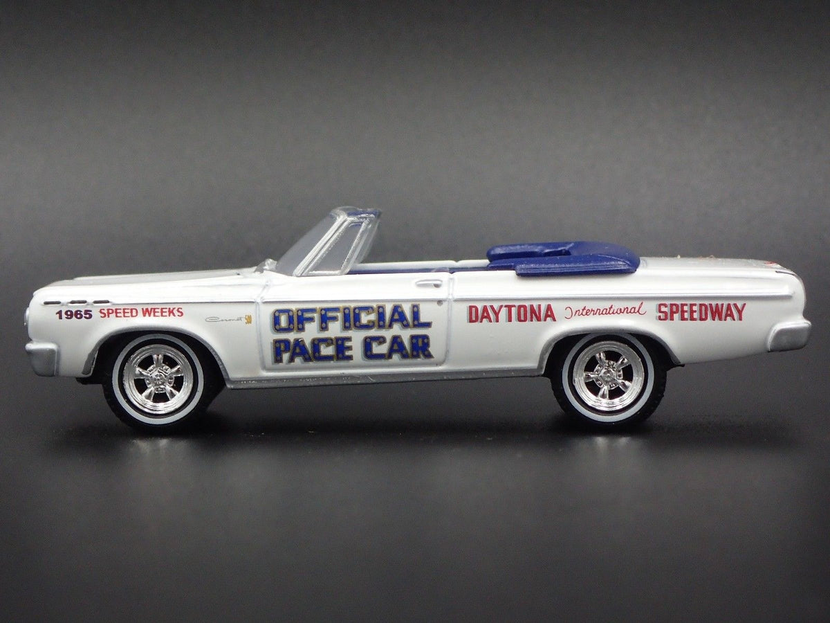 1965 DODGE CORONET DAYTONA 500 PACE CAR RARE 1:64 LIMITED DIECAST MODEL CAR-Burning Rubber Toy Company