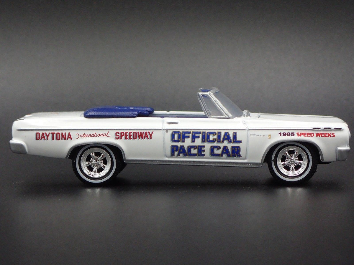 1965 DODGE CORONET DAYTONA 500 PACE CAR RARE 1:64 LIMITED DIECAST MODEL CAR-Burning Rubber Toy Company
