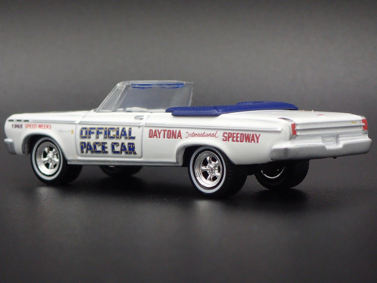 1965 DODGE CORONET DAYTONA 500 PACE CAR RARE 1:64 LIMITED DIECAST MODEL CAR-Burning Rubber Toy Company