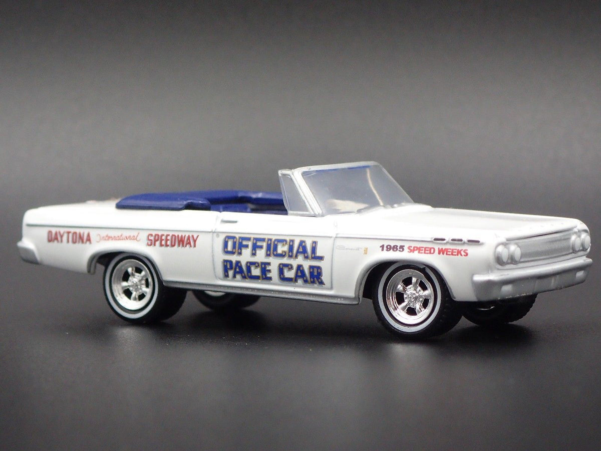 1965 DODGE CORONET DAYTONA 500 PACE CAR RARE 1:64 LIMITED DIECAST MODEL CAR-Burning Rubber Toy Company