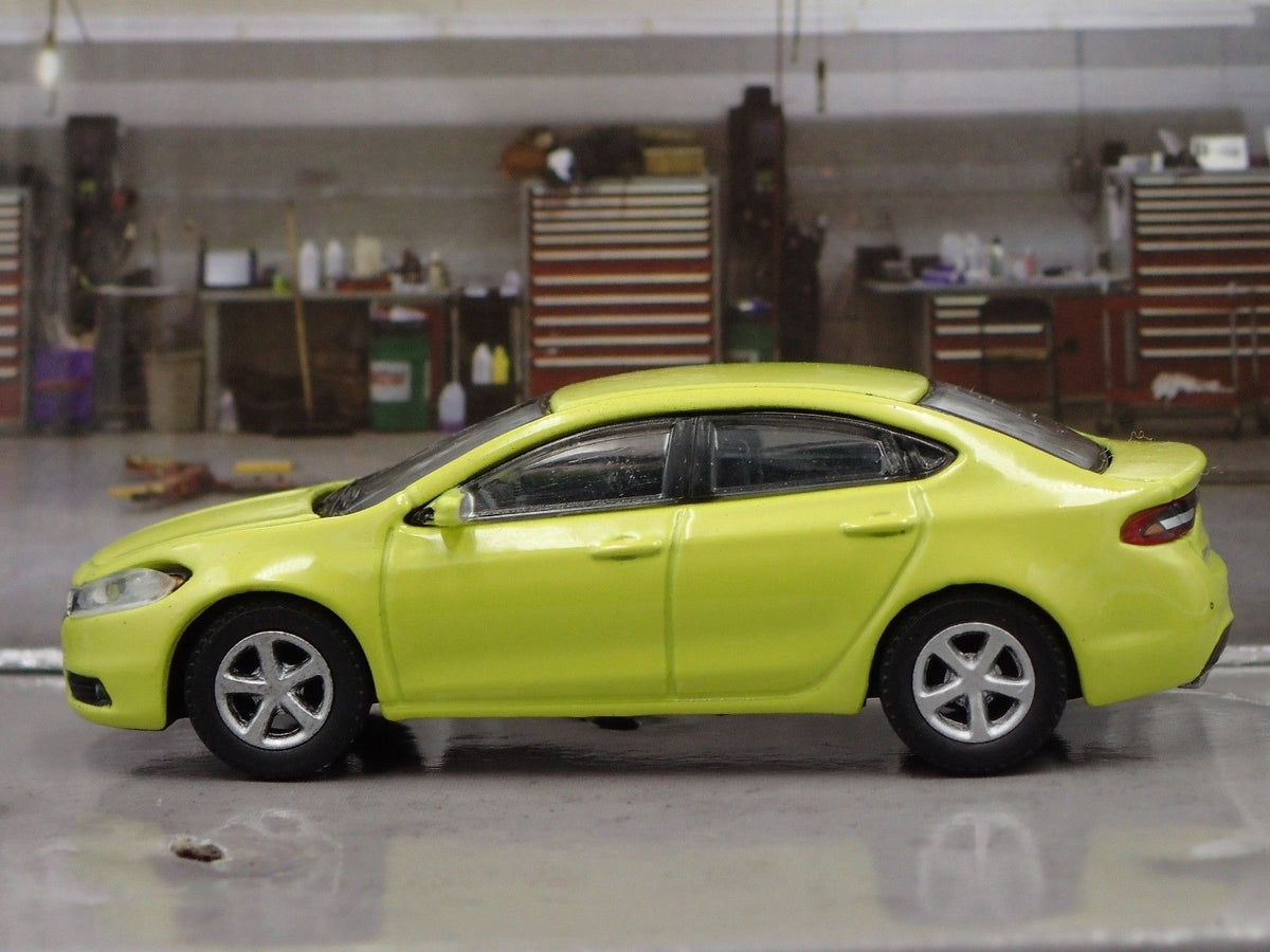 2013-2016 DODGE DART GT RARE 1/64 SCALE COLLECTIBLE DIORAMA DIECAST MODEL CAR-Burning Rubber Toy Company