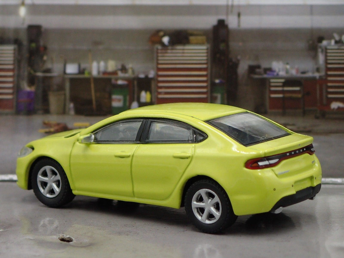 2013-2016 DODGE DART GT RARE 1/64 SCALE COLLECTIBLE DIORAMA DIECAST MODEL CAR-Burning Rubber Toy Company