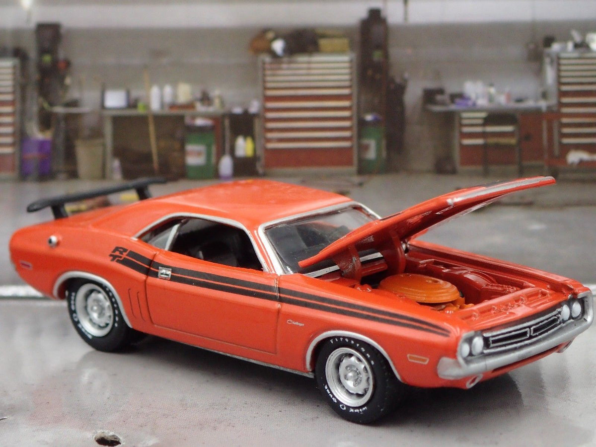 1971 DODGE CHALLENGER R/T RARE 1/64 DIECAST LIMITED EDITION COLLECTIBLE MODEL-Burning Rubber Toy Company