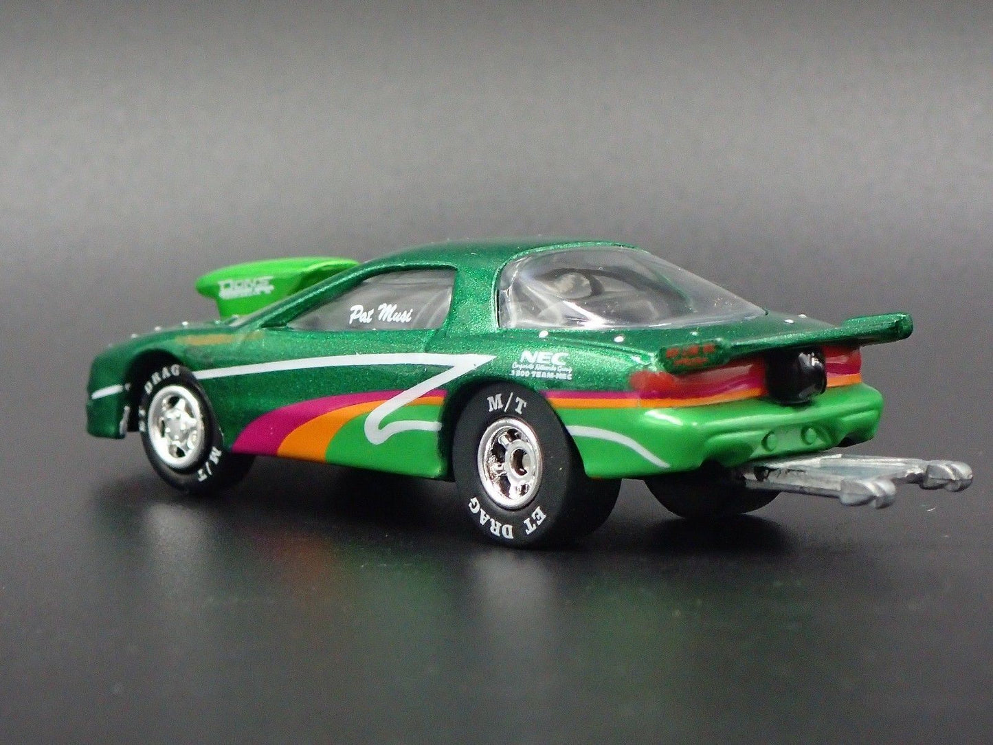 PAT MUSI OUTLAW STOCK FIREBIRD NHRA GREEN 1/64 SCALE DIORAMA DIECAST MODEL CAR