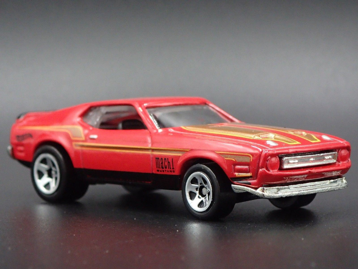 1971 71 FORD MUSTANG MACH 1 FASTBACK RARE 1/64 SCALE DIORAMA DIECAST MODEL CAR-Burning Rubber Toy Company