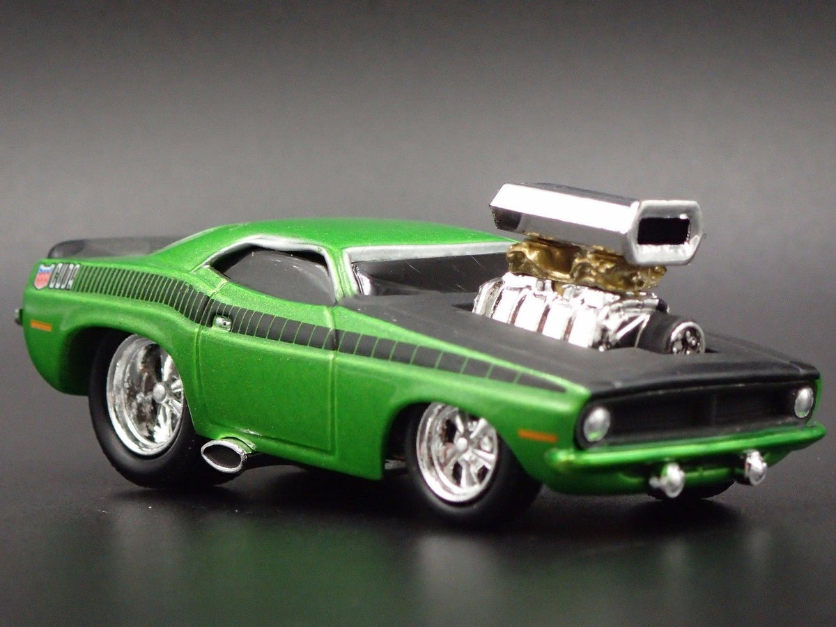 1970 70 PLYMOUTH AAR CUDA RARE 1:64 SCALE LIMITED DIORAMA DIECAST MODEL CAR-Burning Rubber Toy Company