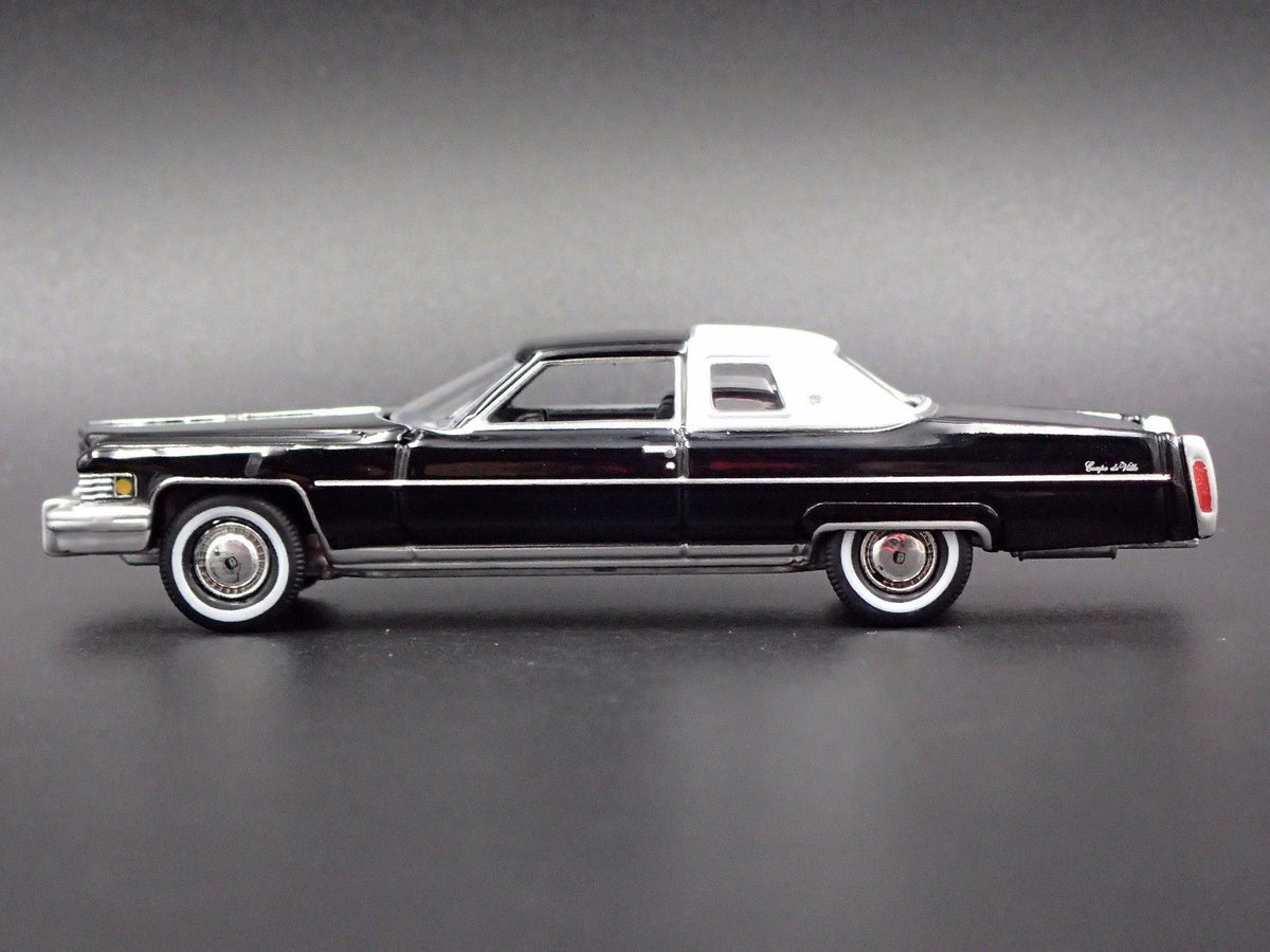1976 76 CADILLAC COUPE DEVILLE RARE 1:64 SCALE LIMITED DIORAMA DIECAST MODEL CAR-Burning Rubber Toy Company