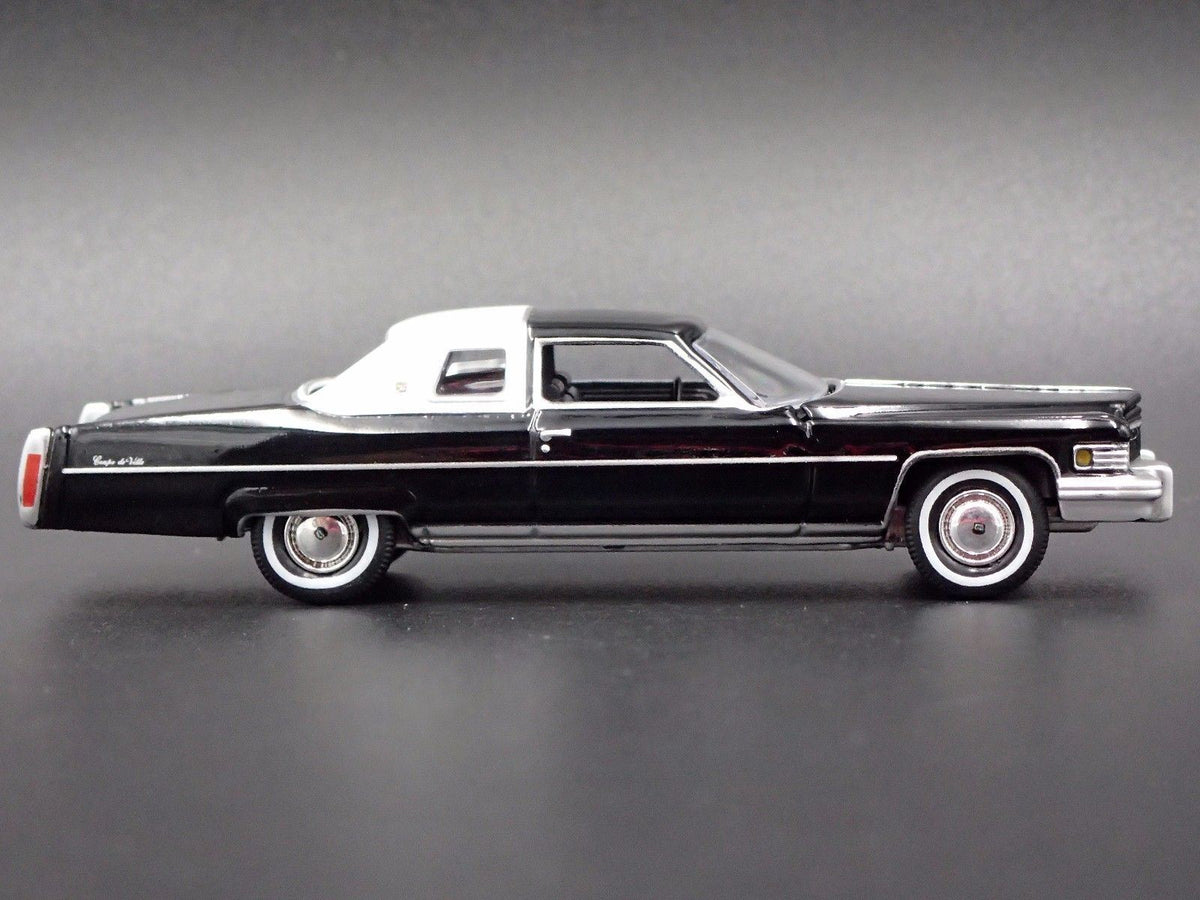 1976 76 CADILLAC COUPE DEVILLE RARE 1:64 SCALE LIMITED DIORAMA DIECAST MODEL CAR-Burning Rubber Toy Company