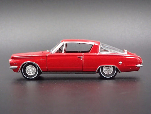 1964 PLYMOUTH BARRACUDA RARE 1/64 COLLECTIBLE DIORAMA DIECAST MODEL CAR-Burning Rubber Toy Company