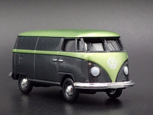 1950-1967 VW VOLKSWAGEN TYPE 2 T1 PANEL VAN GREEN 1:64 SCALE DIECAST MODEL CAR