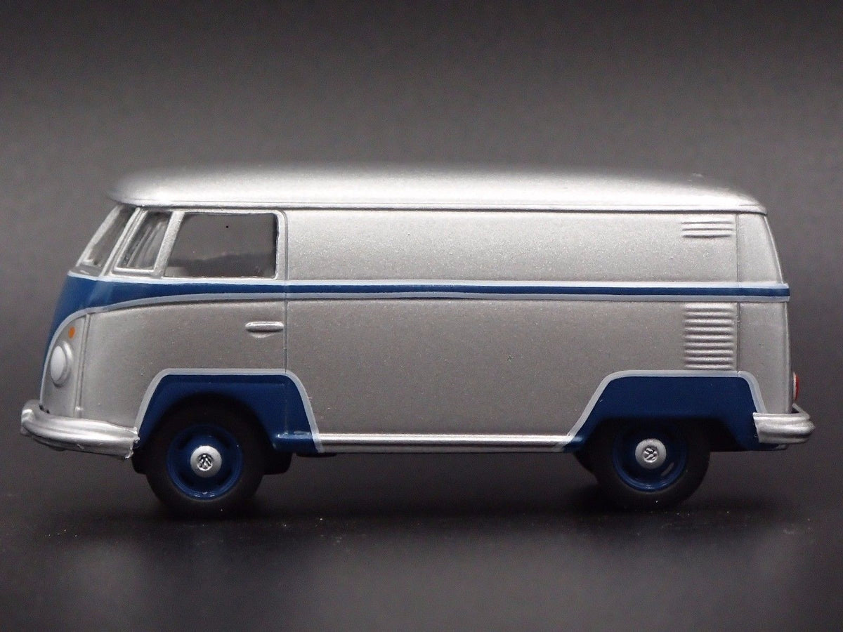 1950-1967 VW VOLKSWAGEN TYPE 2 T1 PANEL VAN SILVER 1:64 SCALE DIECAST MODEL CAR