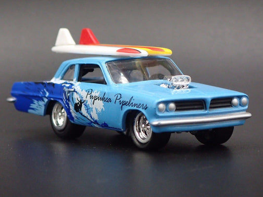 1963 63 PONTIAC TEMPEST SURFING 1:64 SCALE COLLECTIBLE DIORAMA DIECAST MODEL CAR