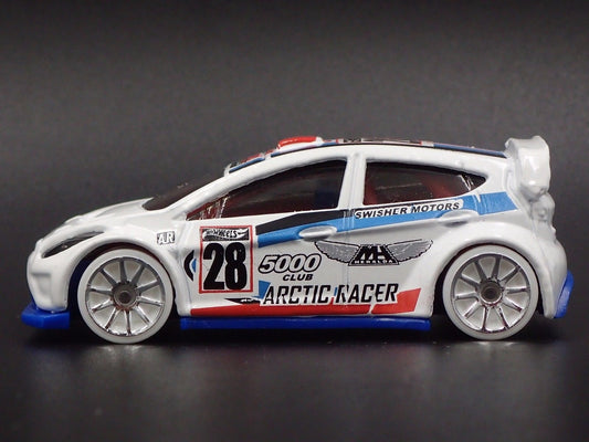 2009 - 2017 FORD FIESTA WHITE 1:64 SCALE COLLECTIBLE DIORAMA DIECAST MODEL CAR