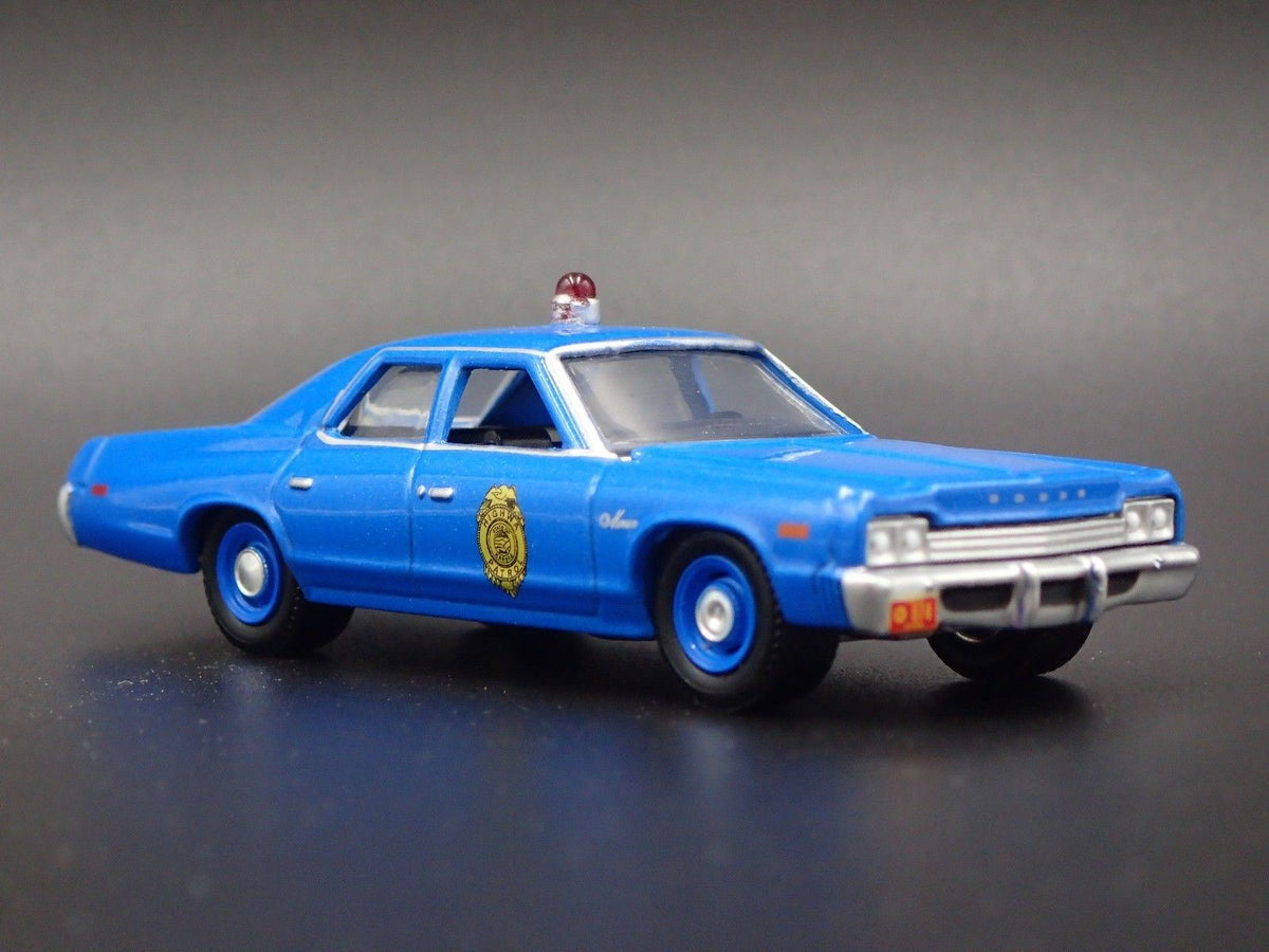 1975 75 DODGE MONACO KANSAS STATE POLICE CAR RARE 1/64 SCALE DIECAST MODEL CAR-Burning Rubber Toy Company
