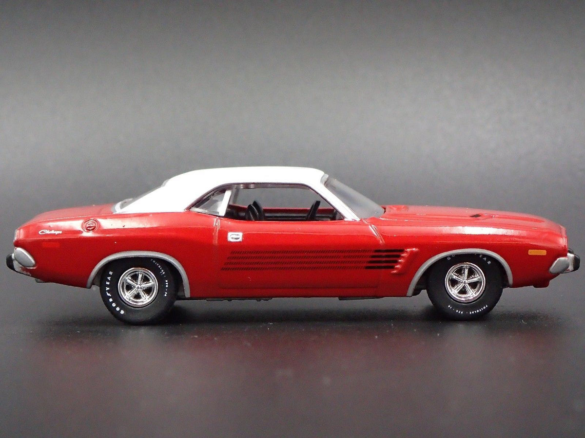 1973 DODGE CHALLENGER RALLYE RARE 1:64 LIMITED COLLECTIBLE DIECAST MODEL CAR-Burning Rubber Toy Company