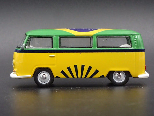 1967-1979 VW VOLKSWAGEN TYPE 2 T2 BUS RIO WORLD CUP 1/64 SCALE DIECAST MODEL CAR