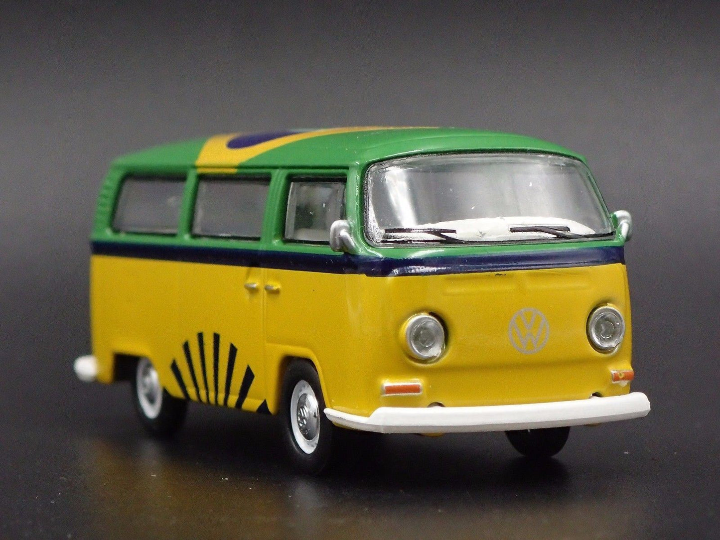 1967-1979 VW VOLKSWAGEN TYPE 2 T2 BUS RIO WORLD CUP 1/64 SCALE DIECAST MODEL CAR