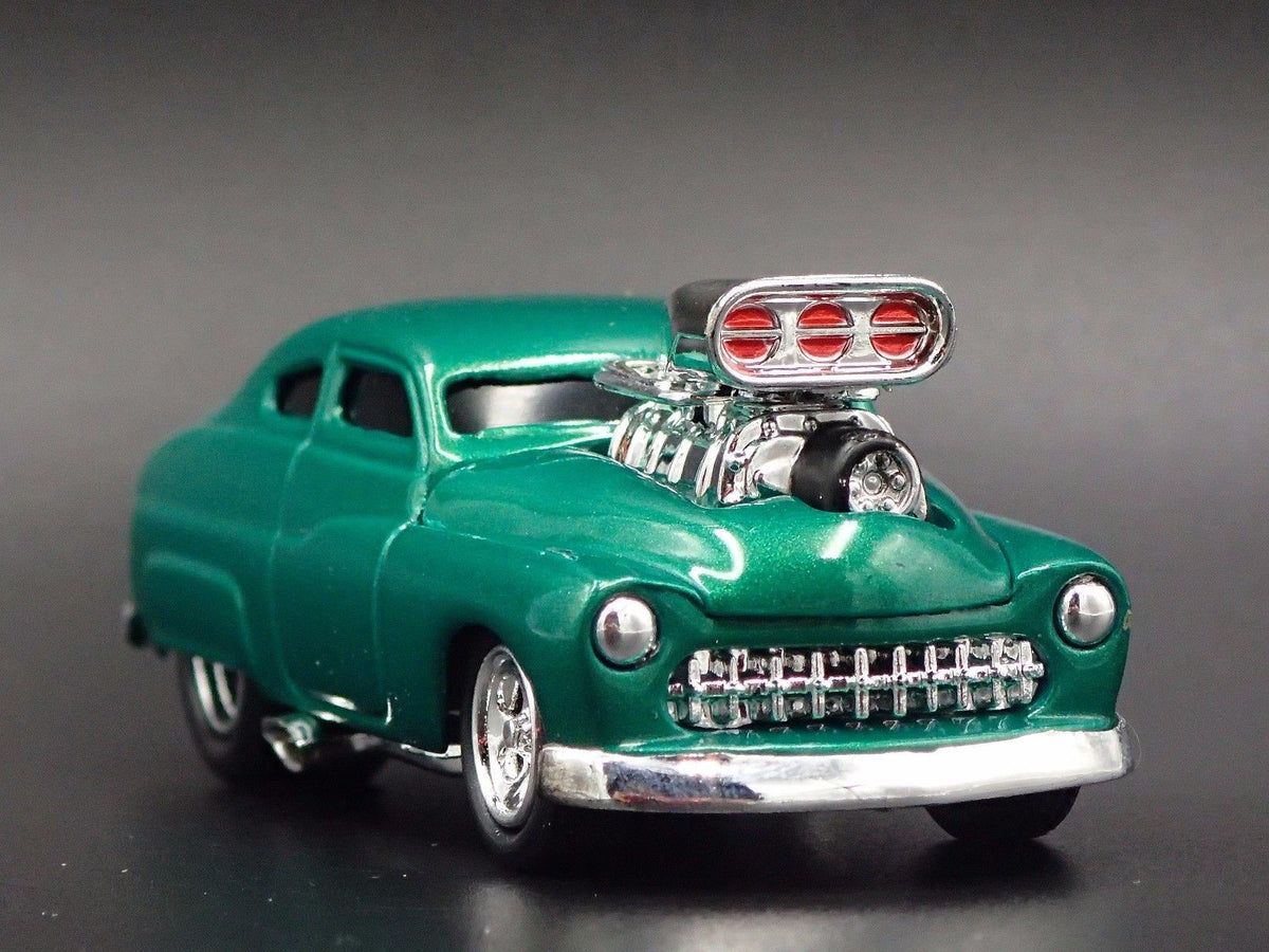 1949 49 MERCURY COUPE W/ BLOWER 1:64 SCALE COLLECTIBLE DIORAMA DIECAST MODEL CAR-Burning Rubber Toy Company
