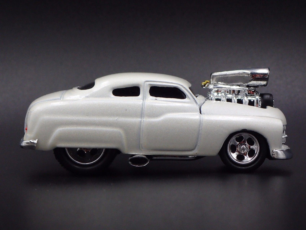 1949 49 MERCURY COUPE W/ BLOWER RARE 1:64 SCALE DIORAMA DIECAST MODEL CAR-Burning Rubber Toy Company