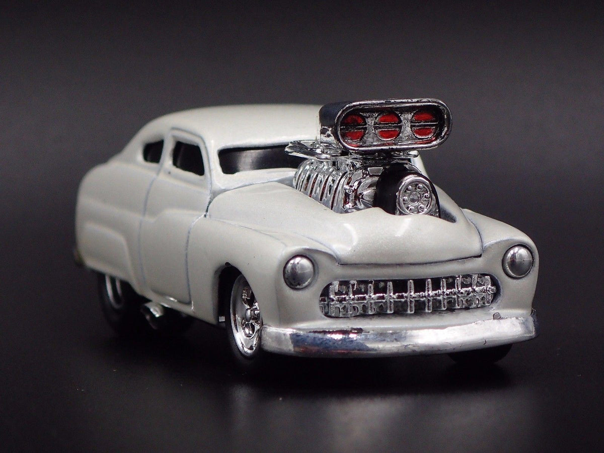 1949 49 MERCURY COUPE W/ BLOWER RARE 1:64 SCALE DIORAMA DIECAST MODEL CAR-Burning Rubber Toy Company