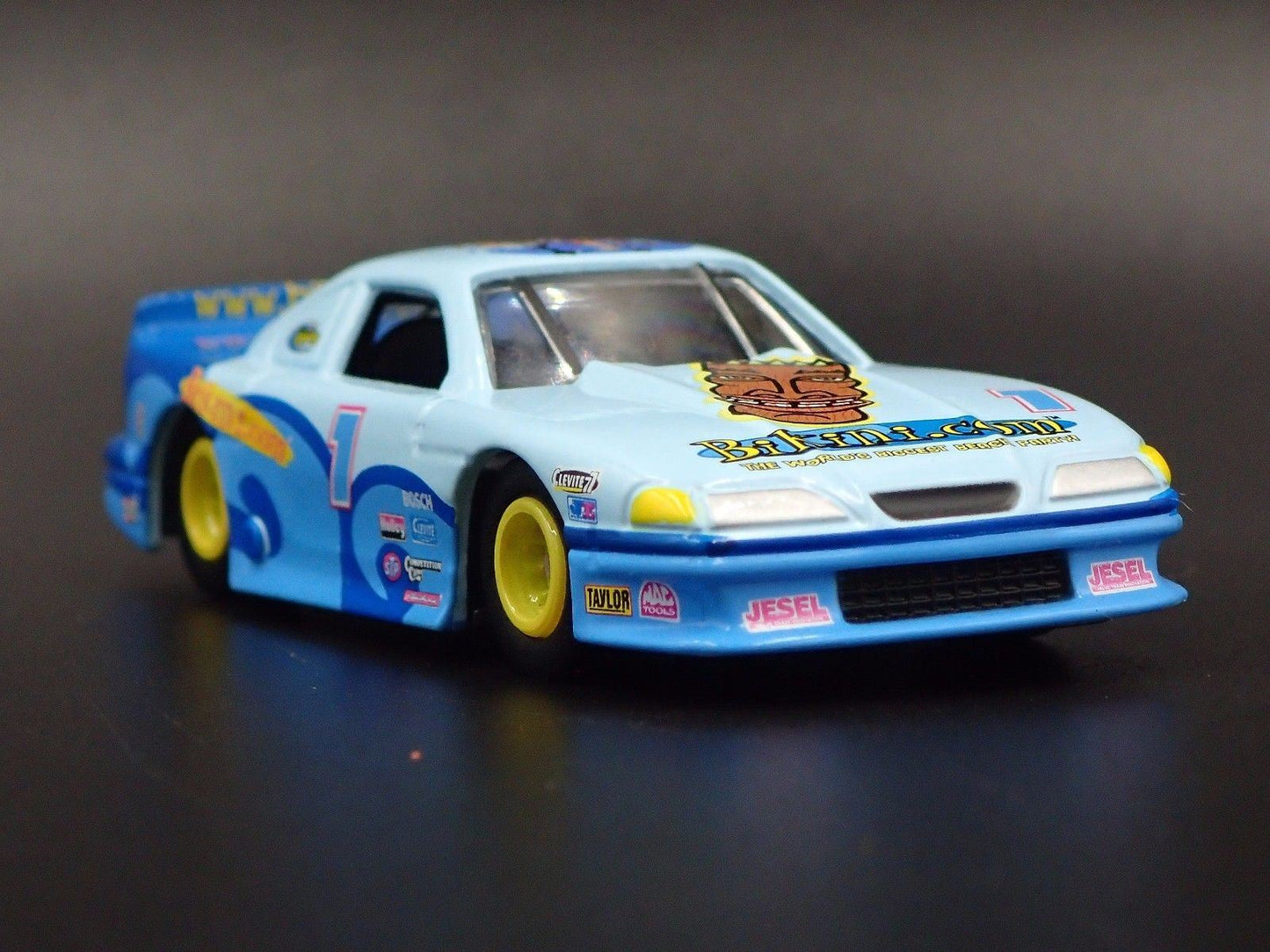 1996 96 FORD MUSTANG COBRA RACE CAR BIKINI.COM RARE 1:64 SCALE DIECAST MODEL CAR