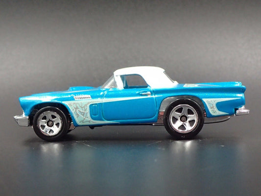 1957 FORD THUNDERBIRD TBIRD RARE 1:64 SCALE LIMITED DIORAMA DIECAST MODEL CAR-Burning Rubber Toy Company