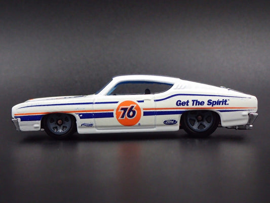 1969 FORD TORINO TALLADEGA RARE 1:64 SCALE COLLECTIBLE DIORAMA DIECAST MODEL CAR-Burning Rubber Toy Company