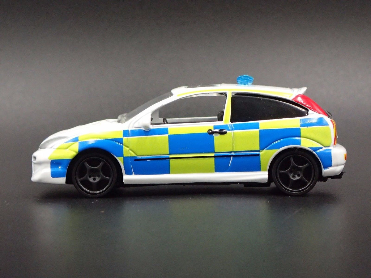 2003 FORD FOCUS POLICE CAR RARE 1:64 COLLECTIBLE DIORAMA DIECAST MODEL CAR-Burning Rubber Toy Company