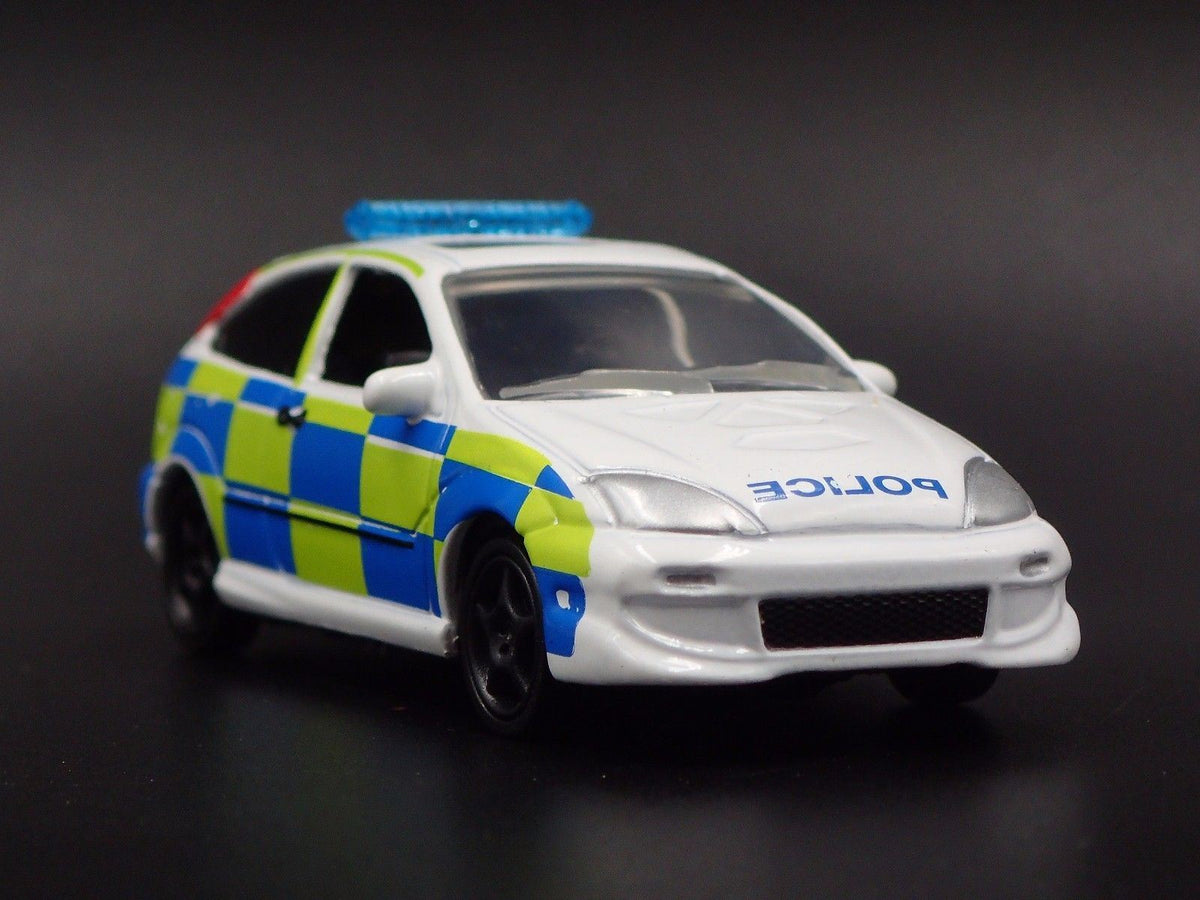2003 FORD FOCUS POLICE CAR RARE 1:64 COLLECTIBLE DIORAMA DIECAST MODEL CAR-Burning Rubber Toy Company