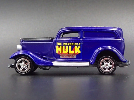 1933 33 FORD PANEL DELIVERY MARVEL INCREDIBLE HULK 1:64 SCALE DIECAST MODEL CAR