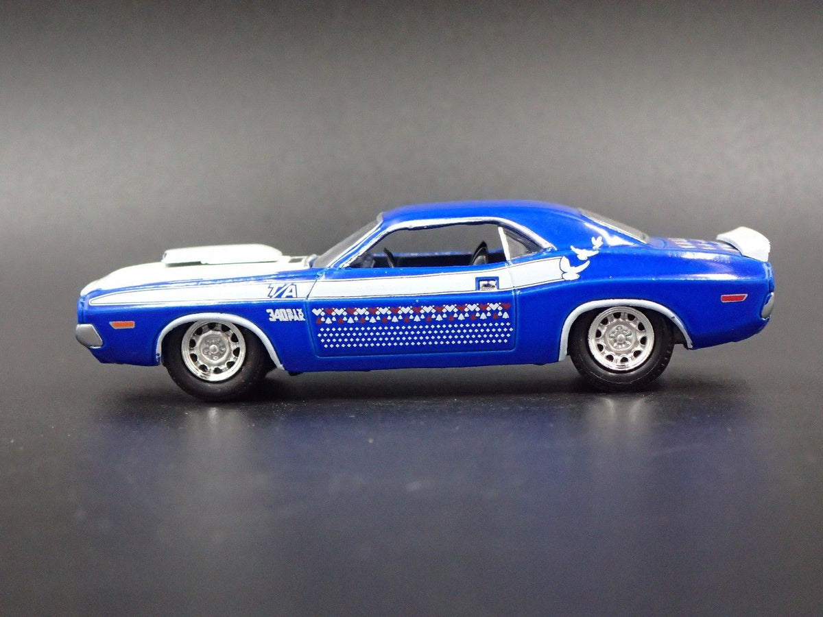 1970 70 DODGE CHALLENGER T/A BLUE 1:64 SCALE COLLECTIBLE DIECAST MODEL CAR