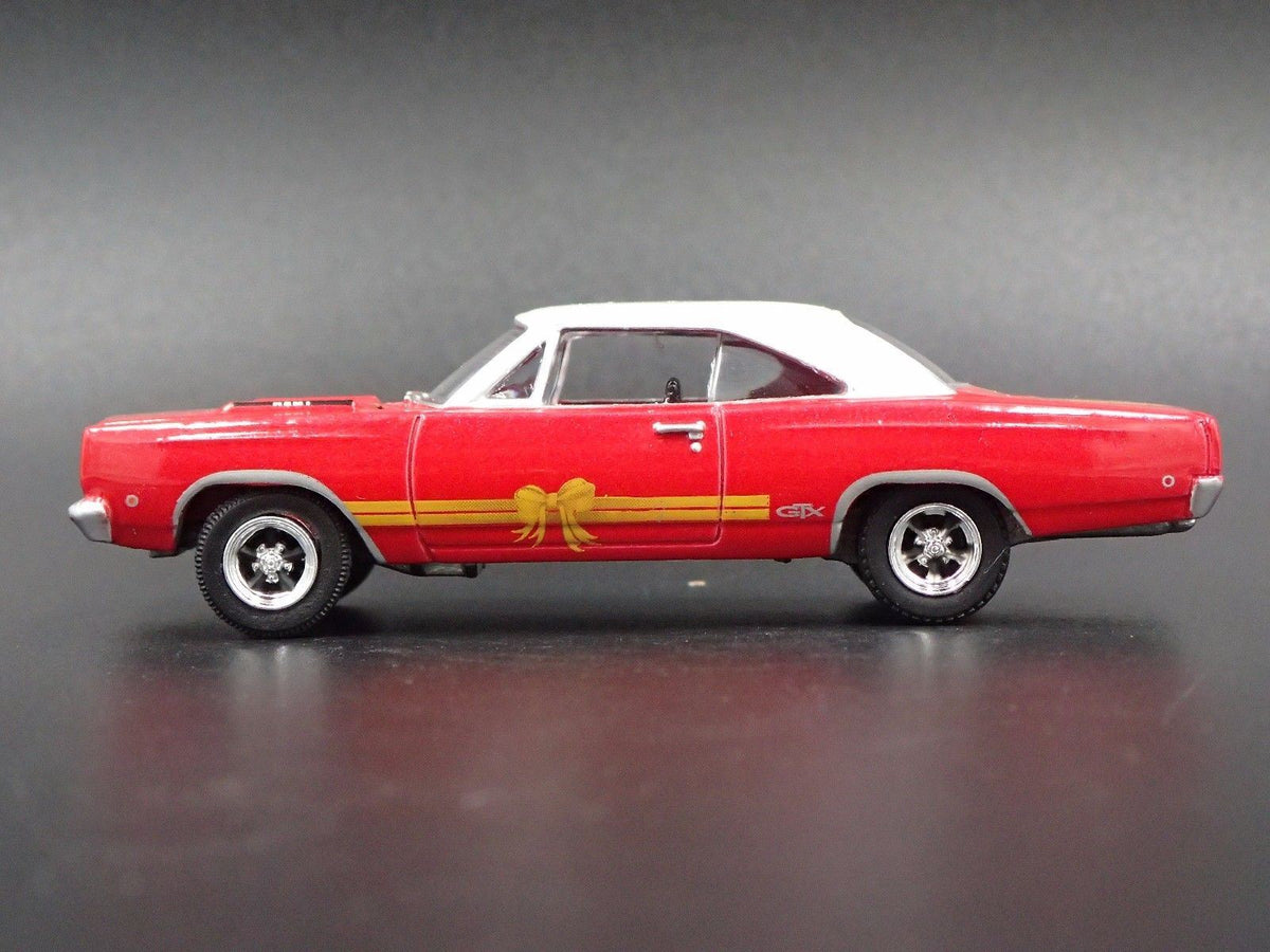 1968 PLYMOUTH GTX RARE 1:64 SCALE LIMITED COLLECTIBLE DIORAMA DIECAST MODEL CAR-Burning Rubber Toy Company