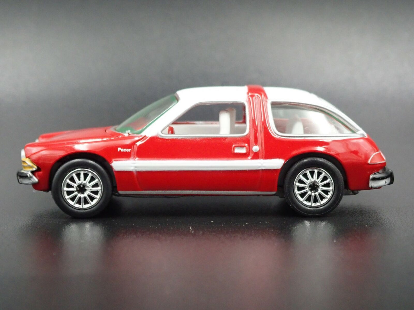 1977 77 AMC PACER RED 1:64 SCALE LIMITED COLLECTIBLE DIORAMA DIECAST MODEL CAR