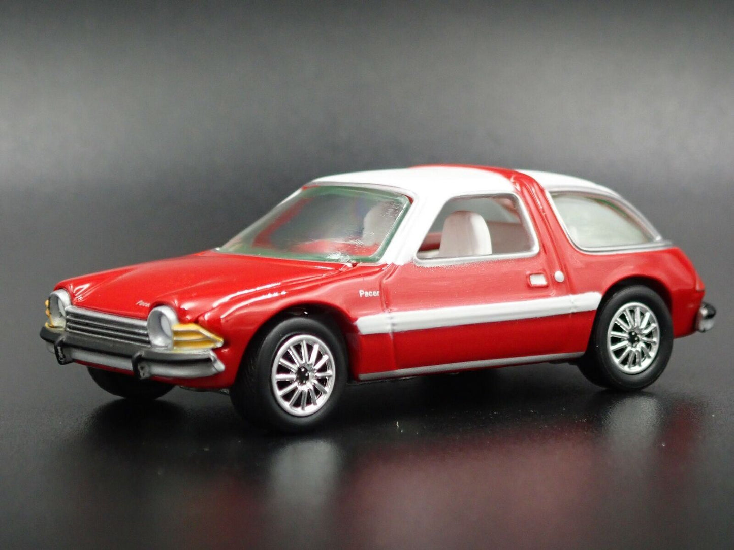 1977 77 AMC PACER RED 1:64 SCALE LIMITED COLLECTIBLE DIORAMA DIECAST MODEL CAR