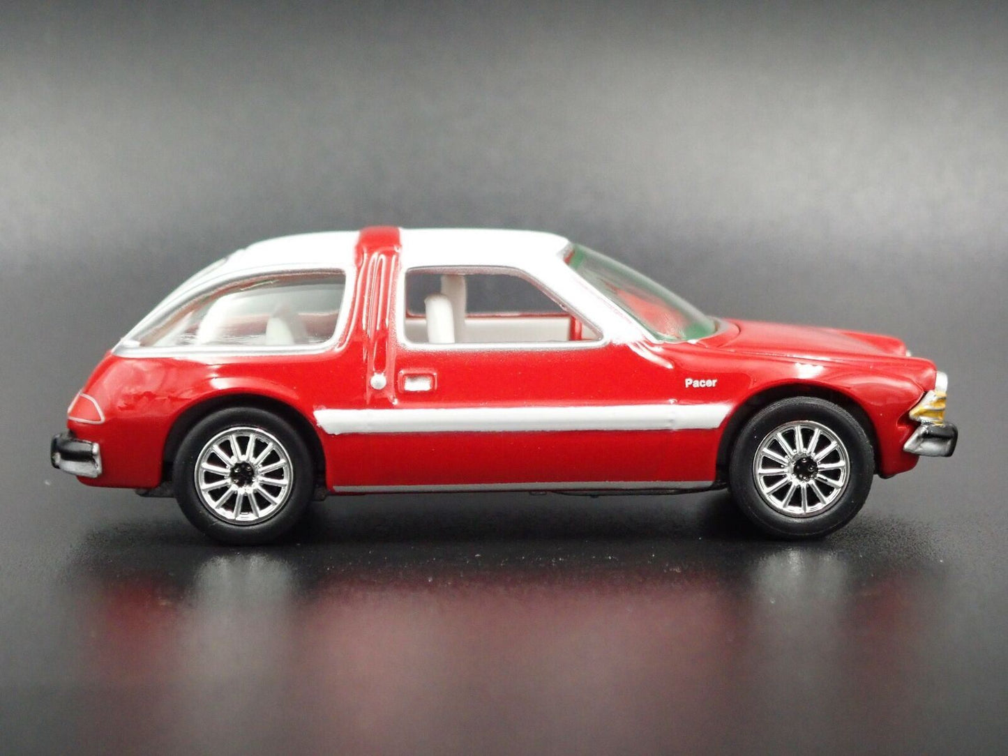 1977 77 AMC PACER RED 1:64 SCALE LIMITED COLLECTIBLE DIORAMA DIECAST MODEL CAR