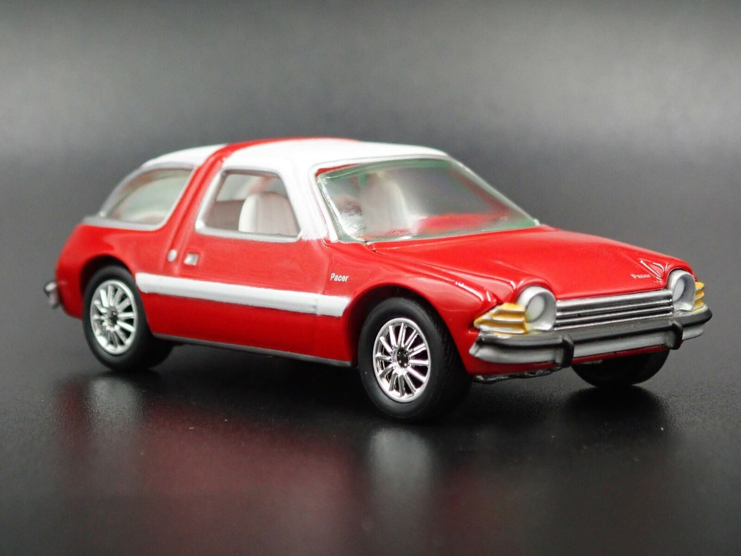 1977 77 AMC PACER RED 1:64 SCALE LIMITED COLLECTIBLE DIORAMA DIECAST MODEL CAR