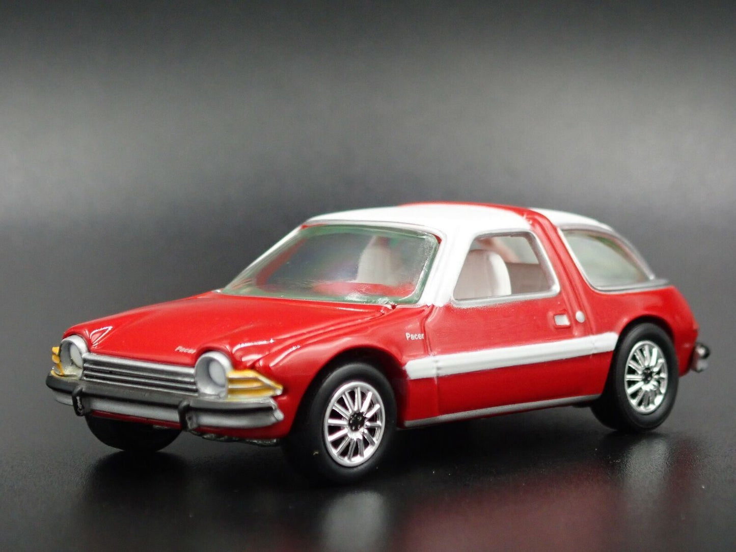 1977 77 AMC PACER RED 1:64 SCALE LIMITED COLLECTIBLE DIORAMA DIECAST MODEL CAR