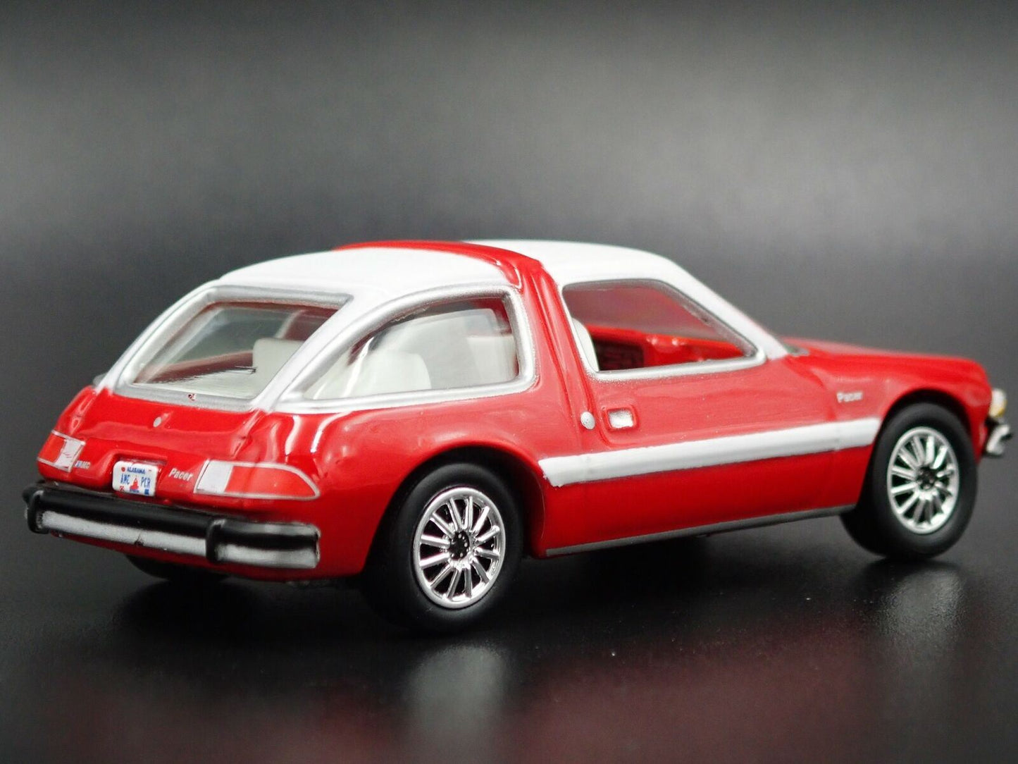 1977 77 AMC PACER RED 1:64 SCALE LIMITED COLLECTIBLE DIORAMA DIECAST MODEL CAR